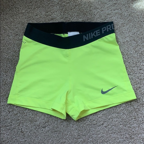 neon nike pro spandex